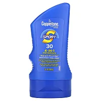 Coppertone, Sport, солнцезащитный лосьон, эффективность 4-в-1, SPF 30, 89 мл (3 жидк. Унции)