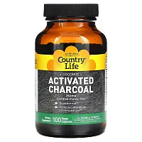 Country Life, Activated Charcoal, 260 mg, 100 Vegan Capsules