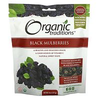 Organic Traditions, Black Mulberries, 8 oz (227 g)