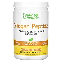 Super Nutrition, Collagen Peptides, Unflavored, 9.88 oz (280 g)