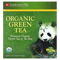 Uncle Lee&#x27;s Tea, Organic Green Tea, 40 Tea Bags, 2.26 oz (64 g)