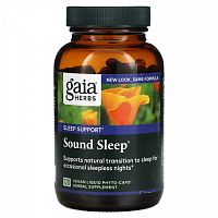 Gaia Herbs, Sound Sleep, средство для здорового сна, 120 веганских капсул Phyto-Cap с жидкостью