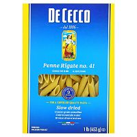 De Cecco, Penne Rigate No. 41, 453 г (1 фунт)