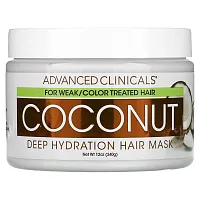 Advanced Clinicals, Coconut, Deep Hydration Hair Mask, 12 oz (340 g)