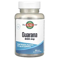 KAL, Guarana, 800 mg, 120 Tablets