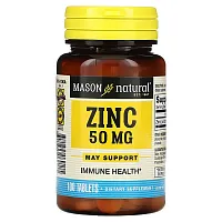 Mason Natural, Zinc, 50 mg, 100 Tablets