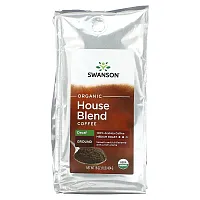 Swanson, Organic House Blend Coffee, Ground, Medium Roast, Decaf, 1 lb (454 g)