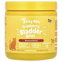 Zesty Paws, Cranberry Bladder Bites™, For Cats, All Ages, Bacon, 60 Soft Chews, 2.7 oz (78 g)