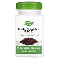 Nature&#x27;s Way, Red Yeast Rice, 600 mg, 120 Vegan Capsules