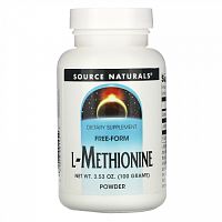 Source Naturals, L-Метионин 3.53 унции (100 г)