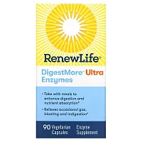 Renew Life, DigestMore Ultra Enzymes, 90 Vegetarian Capsules