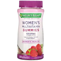 Nature&#x27;s Bounty, Optimal Solutions, Women&#x27;s Multivitamin Gummies, Raspberry, 80 Gummies