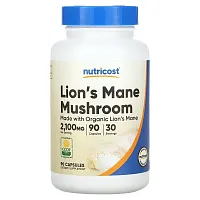 Nutricost, Lion&#x27;s Mane Mushroom, 2,100 mg, 90 Capsules (700 mg per Capsule)