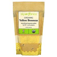 Sky Organics, Organic Yellow Beeswax, 16 oz (454 g)