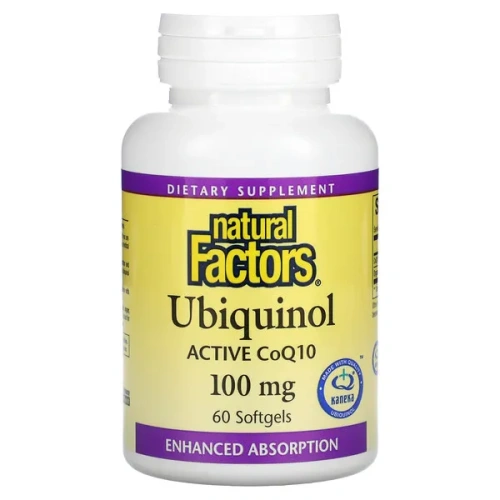 Natural Factors, Ubiquinol, Active CoQ10, 100 mg, 60 Softgels