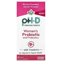 pH-D Feminine Health, Women&#x27;s Probiotic and Prebiotics, 30 Capsules