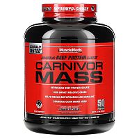 MuscleMeds, Carnivor Mass, Anabolic Beef Protein Gainer, Cookies &amp; Cream, 5.8 lbs (2,632 g)