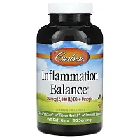 Carlson, Inflammation Balance, Natural Lemon, 180 Soft Gels