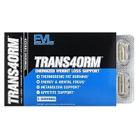 EVLution Nutrition, Trans4orm, Energized Weight Loss Support, 10 Veggie Capsules