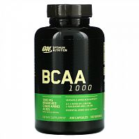 Optimum Nutrition, BCAA 1000, 500 мг, 200 капсул