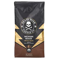 Death Wish Coffee, Whole Bean, Medium Roast, 16 oz  (454 g)