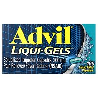 Advil, Liqui-Gels, 200 mg, 160 Liquid Filled Capsules