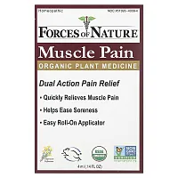 Forces of Nature, Muscle Pain Roll-On, Organic Plant Medicine , 0.14 fl oz (4 ml)