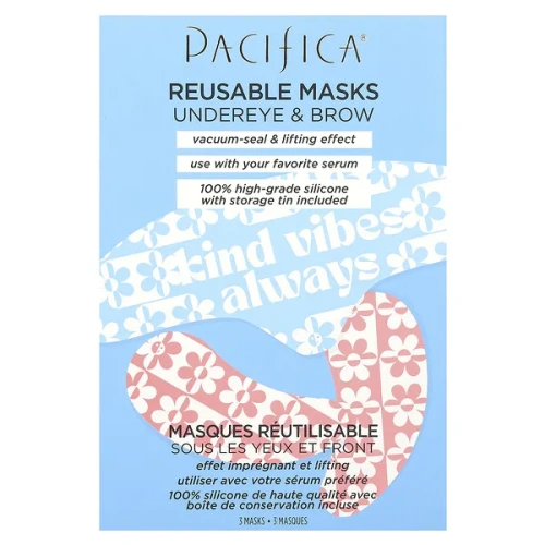 Pacifica, Reusable Undereye &amp; Brow Beauty Masks, 3 Masks