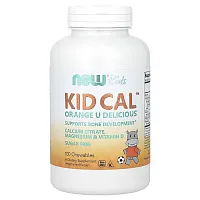 NOW Foods, Kid Cal, Orange, 100 Chewables