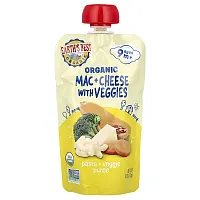 Earth&#x27;s Best, Organic Pasta + Veggie Puree, Ages 9M+ Mac &amp; Cheese With Veggies, 4 oz (113 g)