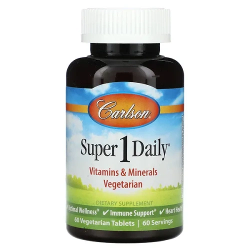 Carlson, Super 1 Daily, 60 Vegetarian Tablets