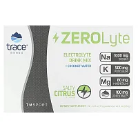 Trace Minerals ®, TM Sport, ZeroLyte, Electrolyte Drink Mix, Salty Citrus, 30 Packets, 0.27 oz (7.7 g) Each