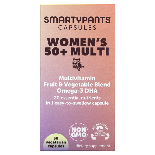 SmartyPants, Women's 50+ Multi, 30 Vegetarian Capsules