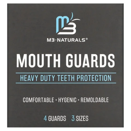 M3 Naturals, Mouth Guards, 3 Sizes, 4 Guards