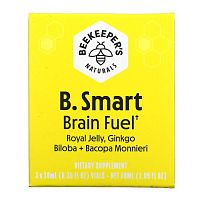 Beekeeper's Naturals, B. Smart Brain Fuel, 3 флакона по 10 мл (0,35 жидк. унции)