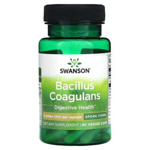 Swanson, Bacillus Coagulans, 6 Billion CFU, 60 Veggie Caps