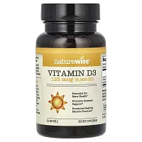 NatureWise, Vitamin D3, 125 mcg (5,000 IU), 30 Softgels