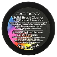 Denco, Solid Brush Cleaner with Charcoal &amp; Aloe Vera, 1.1 oz (31.2 g)