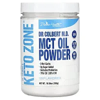 Divine Health, Dr. Colbert&#x27;s Keto Zone, MCT Oil Powder, Unflavored, 10.58 oz (300 g)