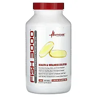 Metabolic Nutrition, Fish 3000, 3,000 mg, 180 Softgels (1,000 mg per Softgel)