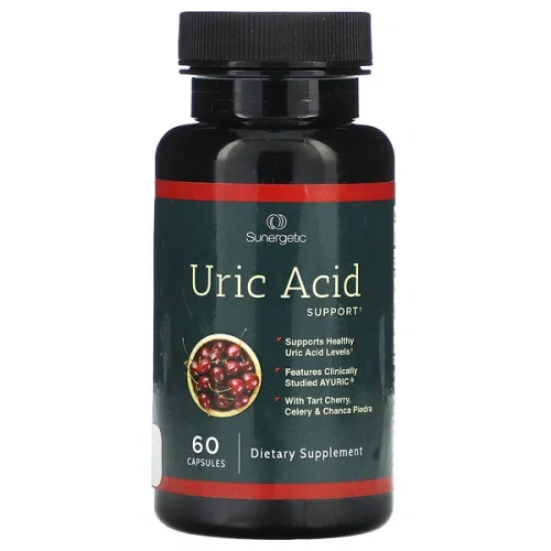 Sunergetic, Uric Acid Support, 60 Capsules