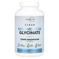 TypeZero, Clean, Magnesium Glycinate, 210 mg , 180 Capsules (70 mg per Capsule)