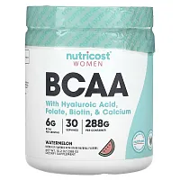 Nutricost, Women, BCAA With Hyaluronic Acid, Folate, Biotin, &amp; Calcium , Watermelon, 10.2 oz (288 g)