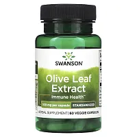 Swanson, Olive Leaf Extract, Standardized, 100 mg, 60 Veggie Capsules