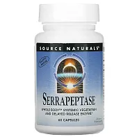 Source Naturals, Serrapeptase, 60 Capsules