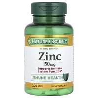 Nature&#x27;s Bounty, Zinc, 50 mg, 200 Tablets