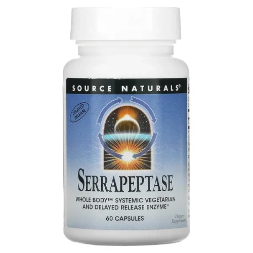 Source Naturals, Serrapeptase, 60 Capsules