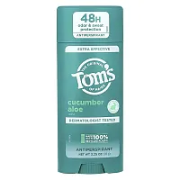 Tom&#x27;s of Maine, Extra Effective Antiperspirant, Cucumber Aloe, 3.25 o z (92 g)