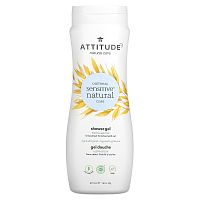 ATTITUDE, Oatmeal Sensitive Natural, гель для душа, экстра нежный, без запаха, 473 мл (16 жидк. Унций)