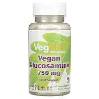 VegLife, Vegan Glucosamine, 750 mg , 60 Vegan Capsules